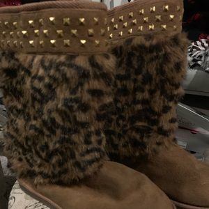 Furry boots